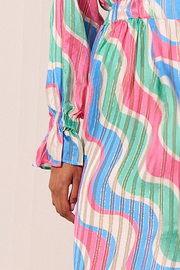 Paolita Synesthesia Silk Mary Jane Dress