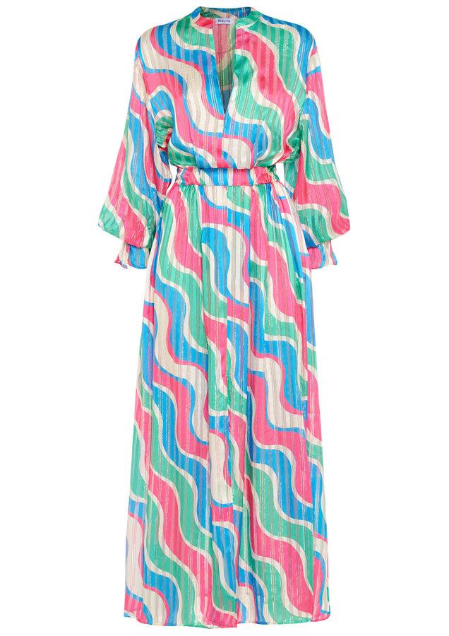 paolita Synesthesia Silk Mary Jane Dress