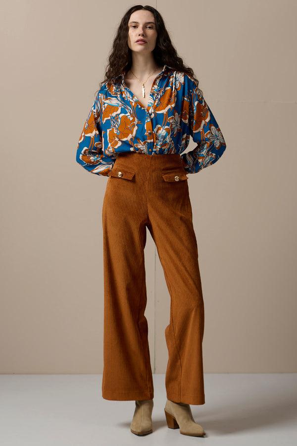 Paolita Terracotta Sandra Trousers