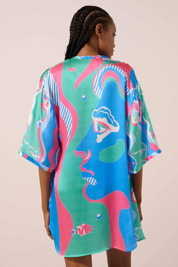 Paolita Underwater Dreamer Lautrec Silk Kimono