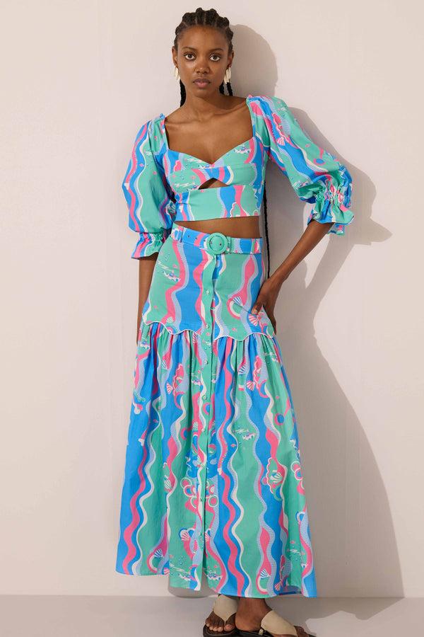 Paolita Underwater Dreamer Maxi Skirt