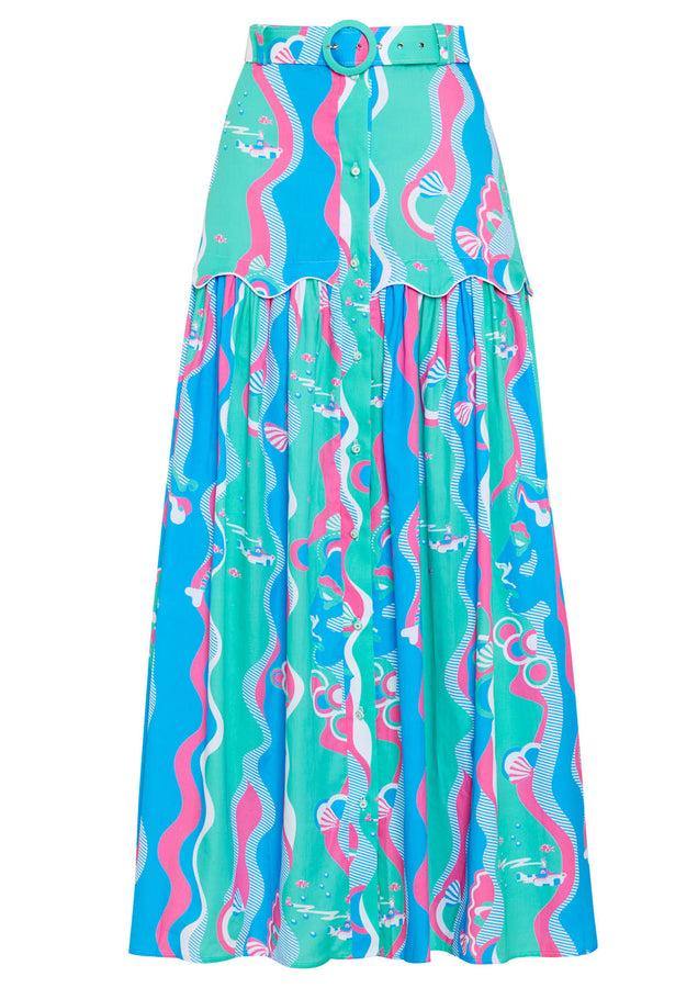 paolita Underwater Dreamer Maxi Skirt