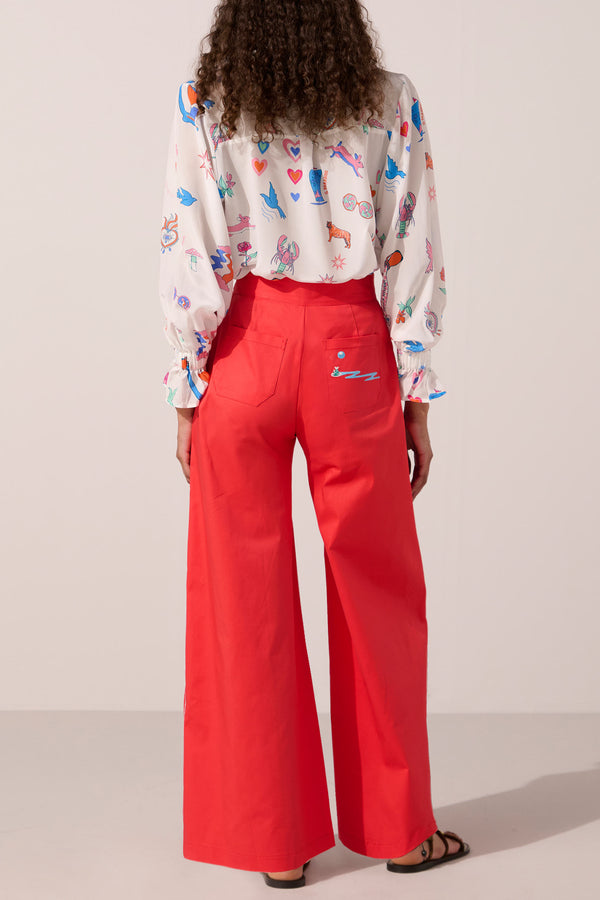 Paolita Venus Coral Nautical Trousers