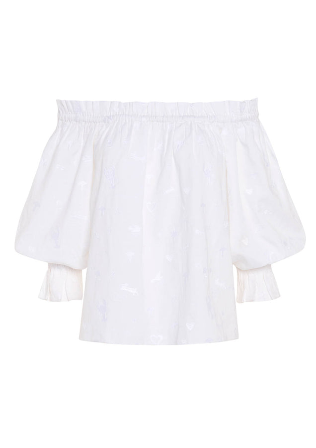 paolita White Lobster Rosalie Top