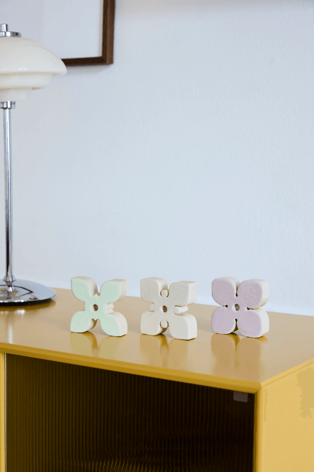 Paper Collective Ceramic Wall Flowers - Pastel Glaze