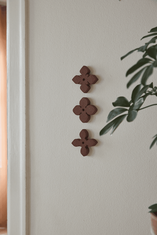 Paper Collective Ceramic Wall Flowers - Unglazed