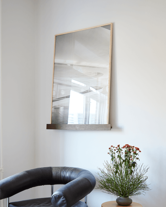 Paper Collective Floating Gallery Shelf - Dark Oak