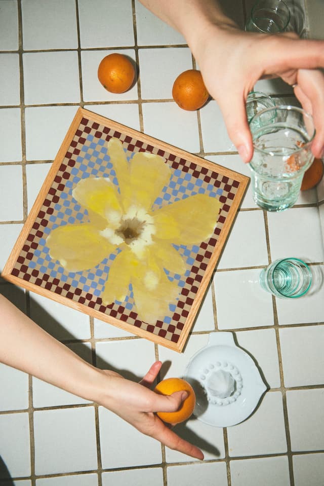 Paper Collective Flower With Checks 03