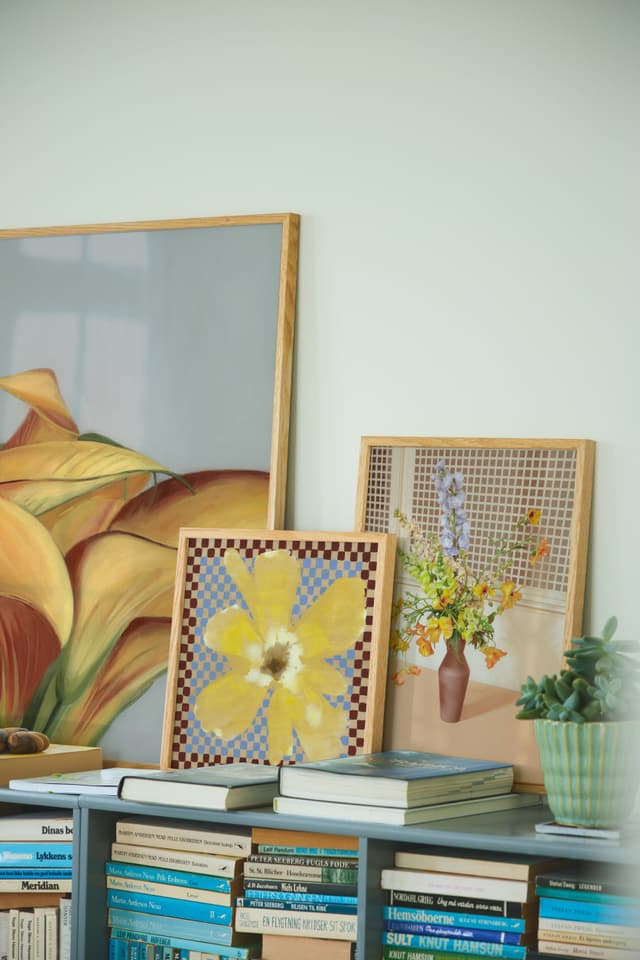 paper collective Flower with Checks 03