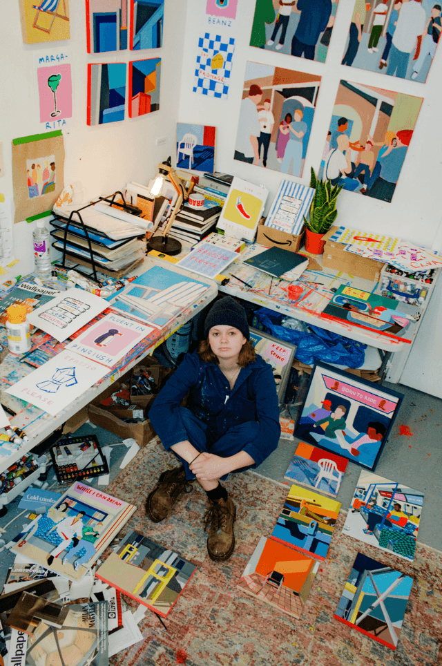 Paper Collective Humans Are Weird - Folded Art Card