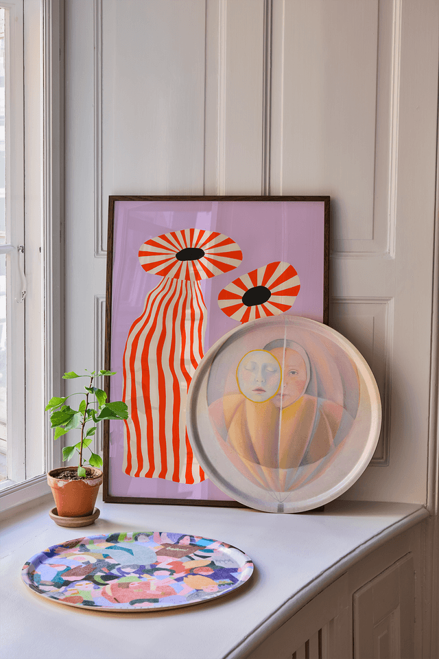 Paper Collective Mask In Blue - Art Tray