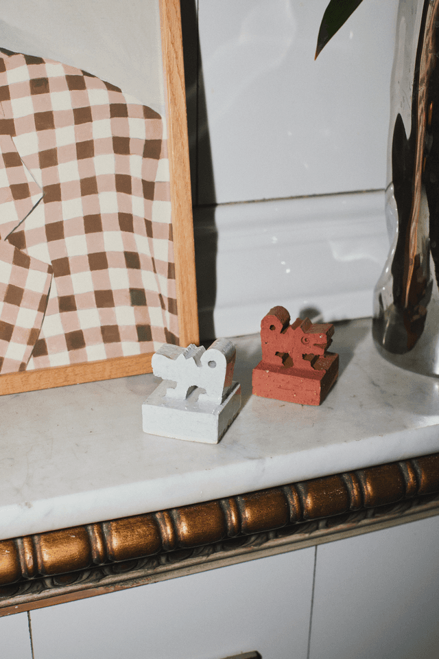 Paper Collective Zodiac Dog- Blue/White