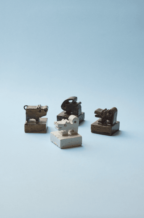 Paper Collective Zodiac Dog- Blue/White