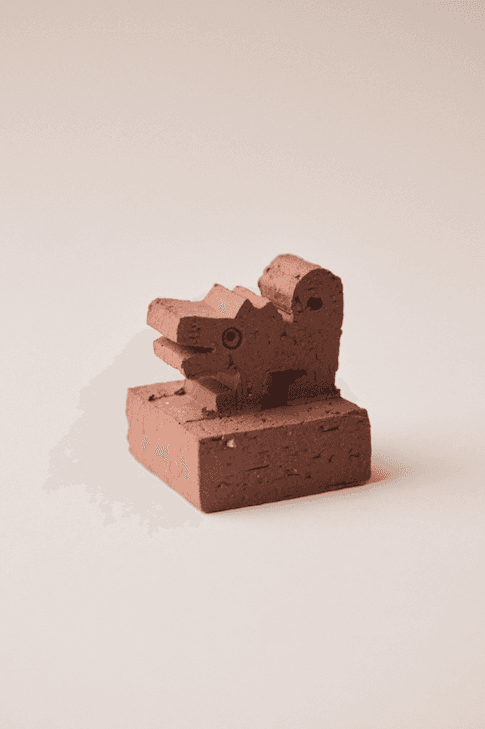 paper collective Zodiac Dog- Red Unglazed