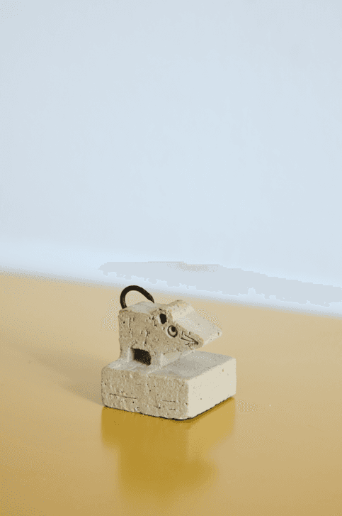 Paper Collective Zodiac Mouse- Grey Unglazed