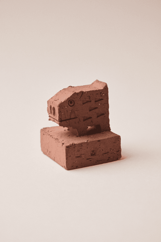 paper collective Zodiac Pig- Red Unglazed