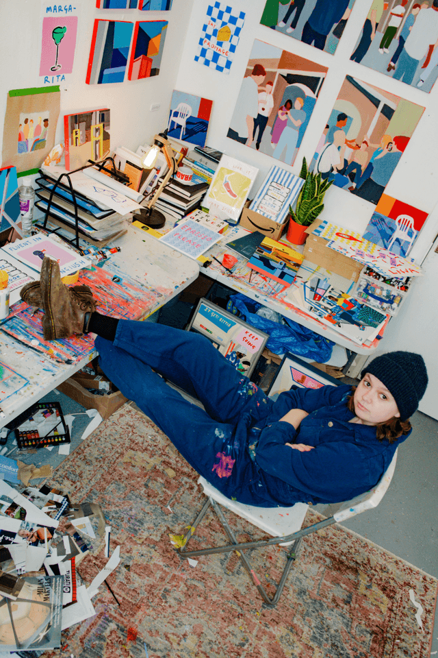 paper collective Tell Her You Love Her - Folded Art Card