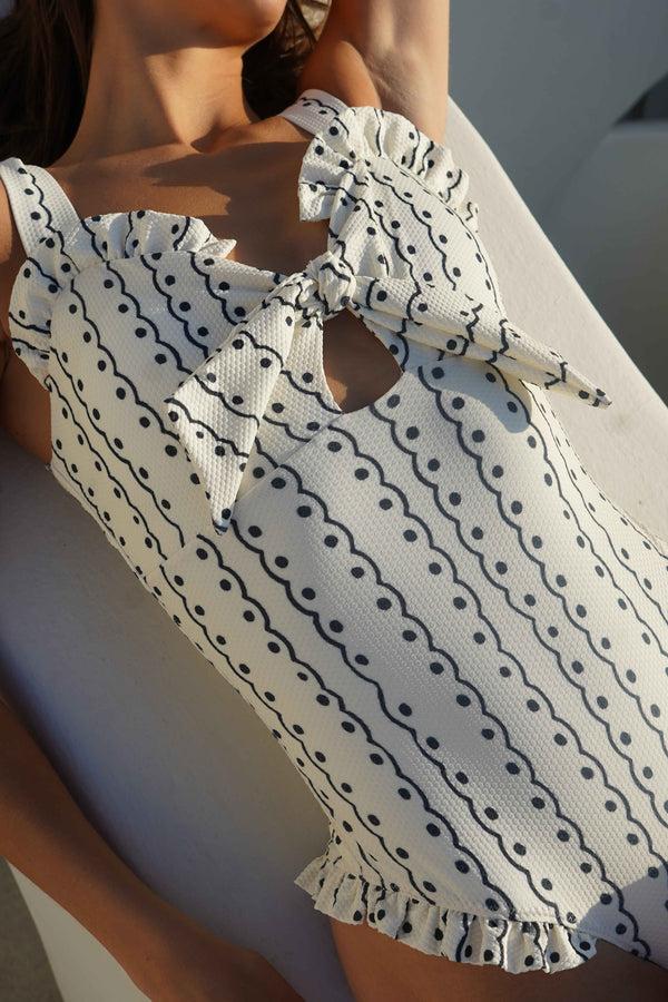 paper london Maldives Swimsuit in Shell of the Ball