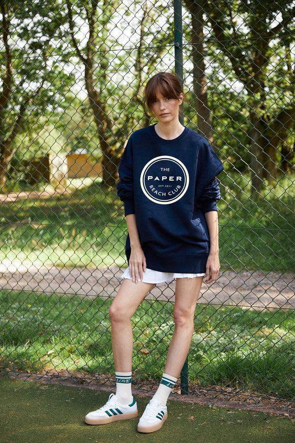 Paper London Beach Club Sweatshirt In Navy