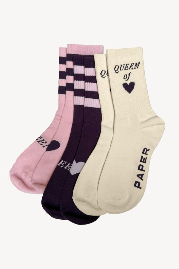 paper london Queen of Hearts Sock Bundle