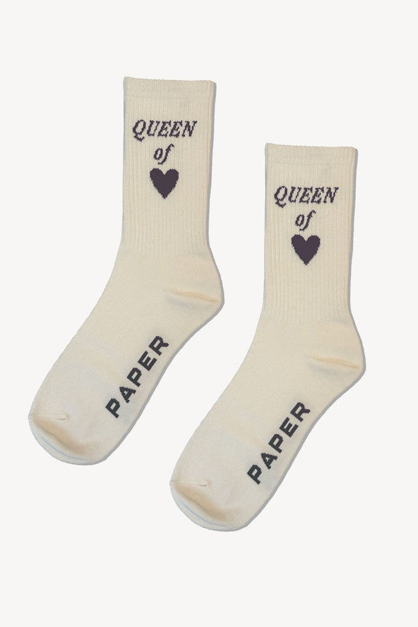 paper london Queen of Hearts Socks