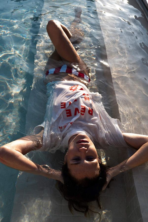 Paper London Seychelles Pants In Red Stripe