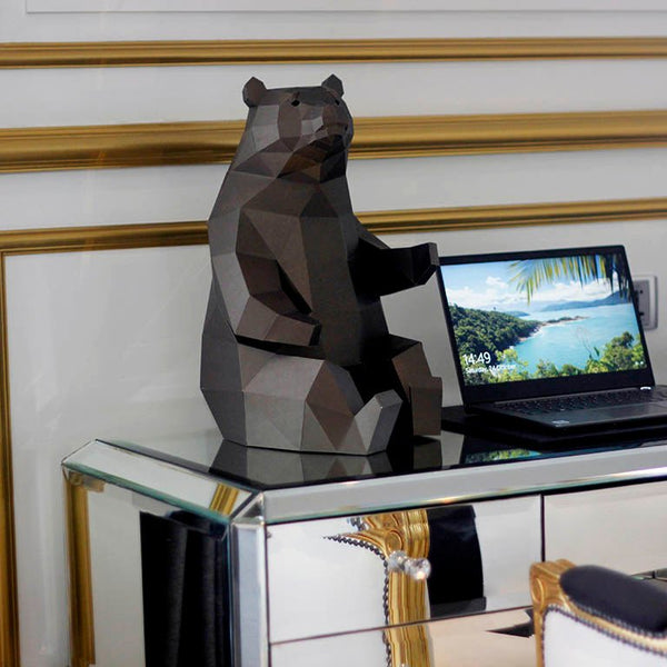 papercraft world 3D Bear Model for Home Decor (DIY Papercraft)