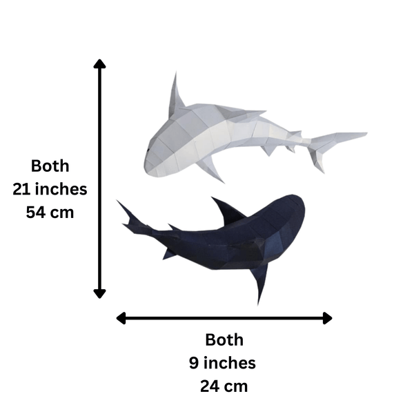 Papercraft World 3D Shark Wall Art And Decor (DIY Papercraft)