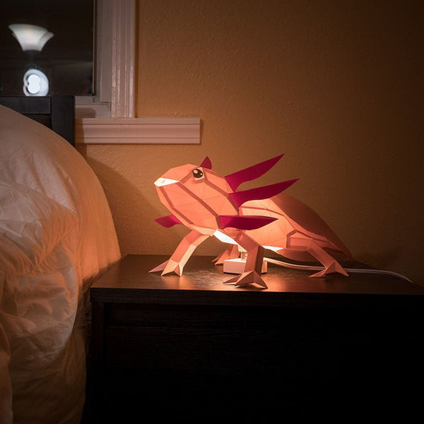 papercraft world Axolotl Papercraft 3D Model (Can Be Converted to A Lamp)
