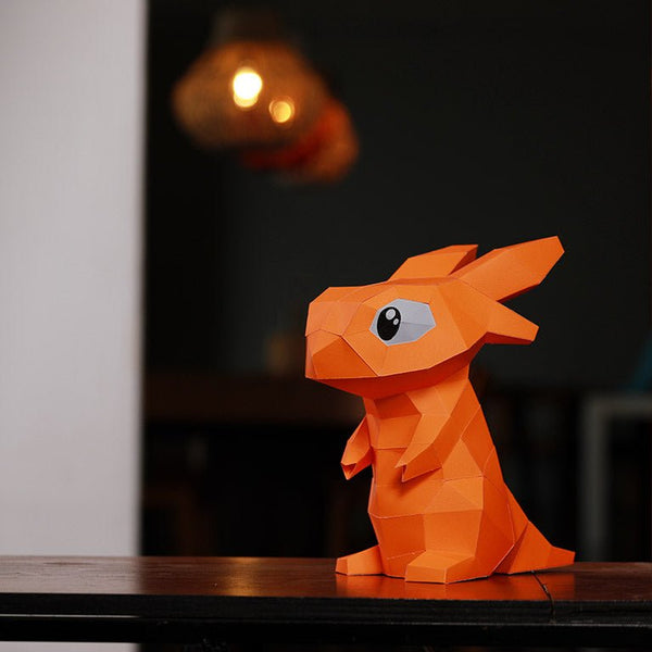 Papercraft World Baby Dragon Orange - Digital PDF Template