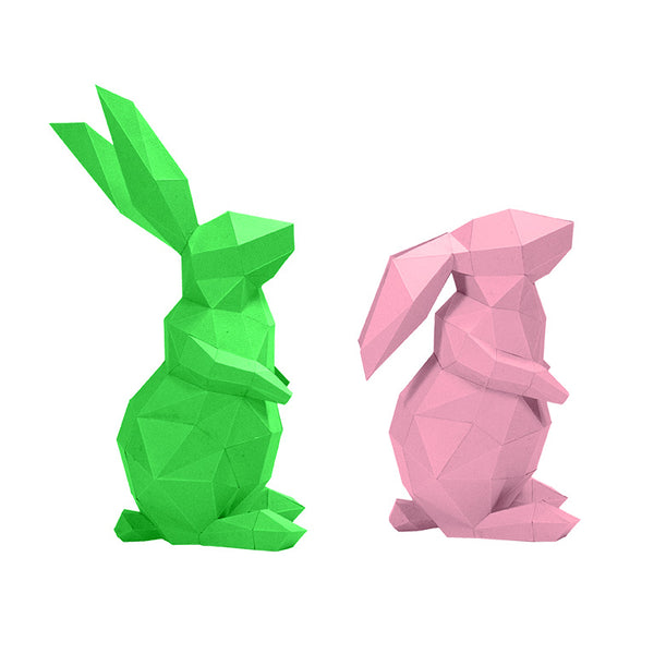 Papercraft World Bunnies Model - Digital PDF Template