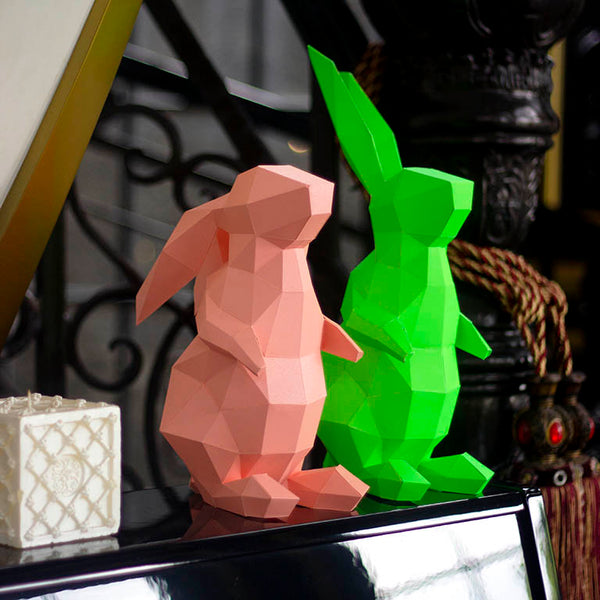 papercraft world Bunnies Model - Digital PDF Template
