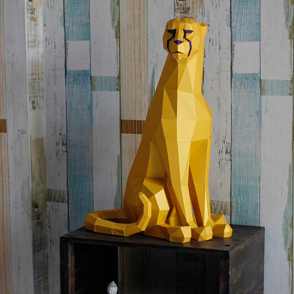 papercraft world Cheetah Model - Digital PDF Template