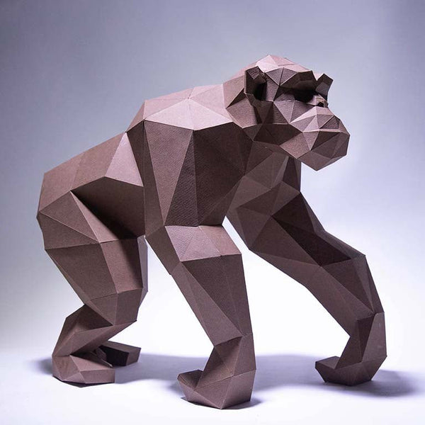 Papercraft World Chimpanzee Model - Digital PDF Template