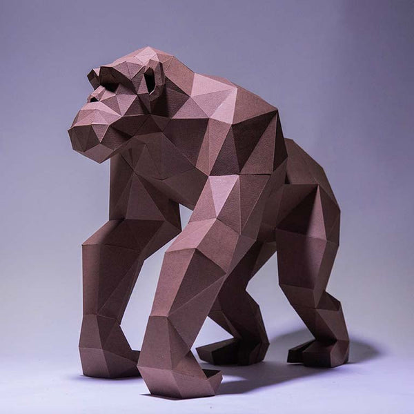 papercraft world Chimpanzee Model - Digital PDF Template
