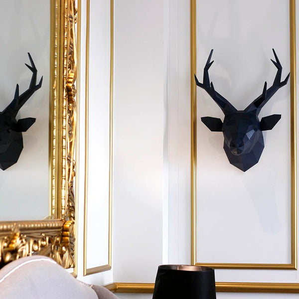 Papercraft World Deer Head Wall Art - Grey Sapphire Limited Edition