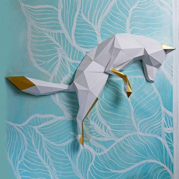 papercraft world Fox Wall Art for Home Decor (DIY Papercraft)