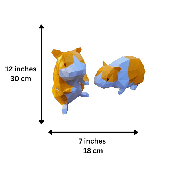 Papercraft World Hamster Model - Digital PDF Template