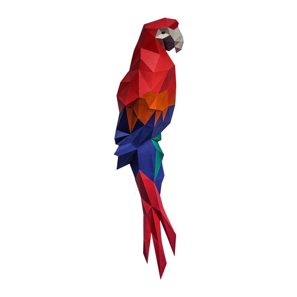 Papercraft World Macaw Wall Art & Decor (DIY Papercraft)