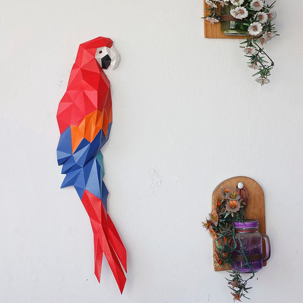 papercraft world Macaw Wall Art & Decor (DIY Papercraft)