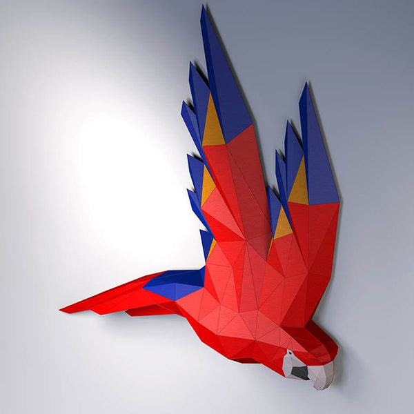 papercraft world Macaw Wing Wall - Digital PDF Template