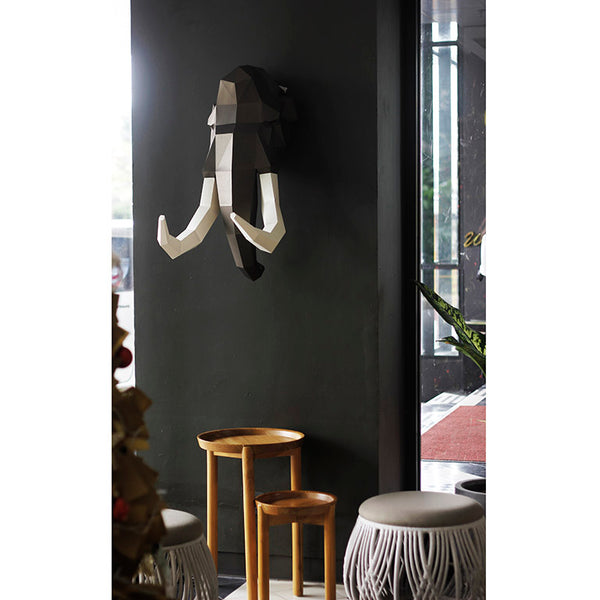 Papercraft World Mammoth Head Wall Art - Digital PDF Template