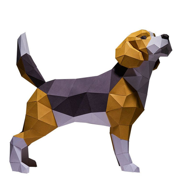 Papercraft World 3D Beagle Dog Model