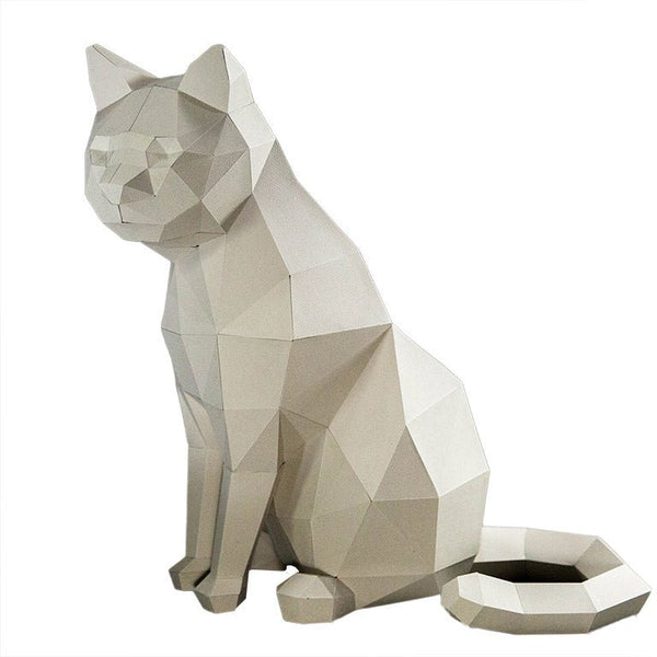 Papercraft World 3D Cat Model