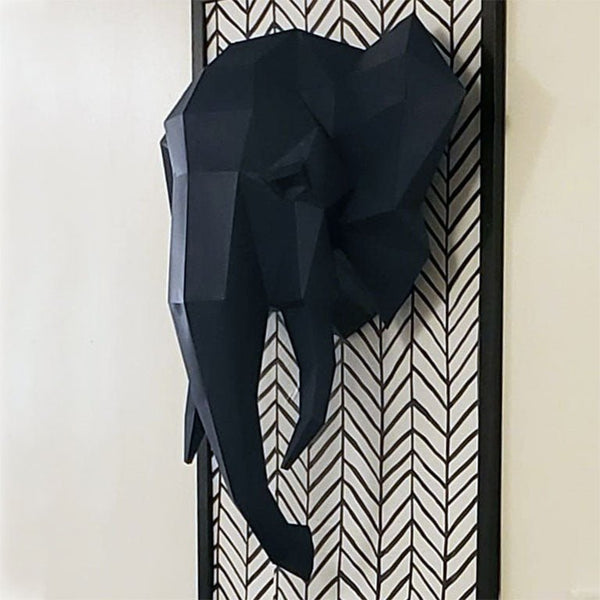Papercraft World 3D Elephant Head Wall Art
