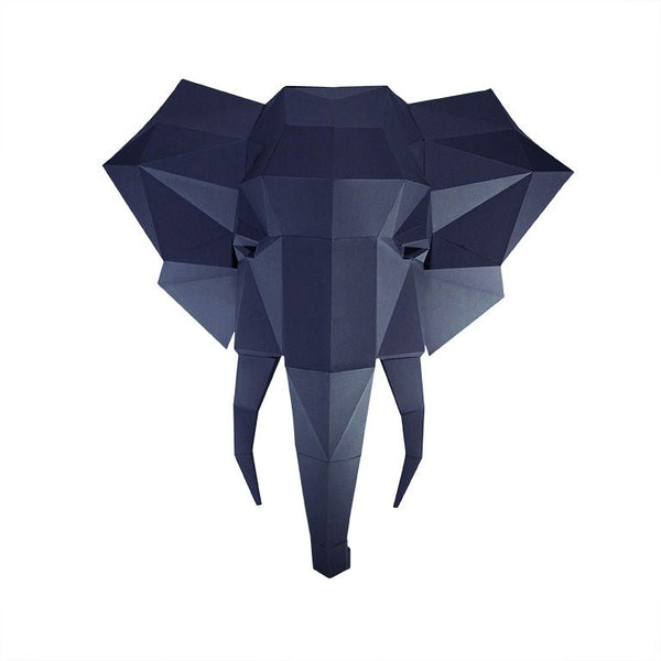Papercraft World 3D Elephant Head Wall Art