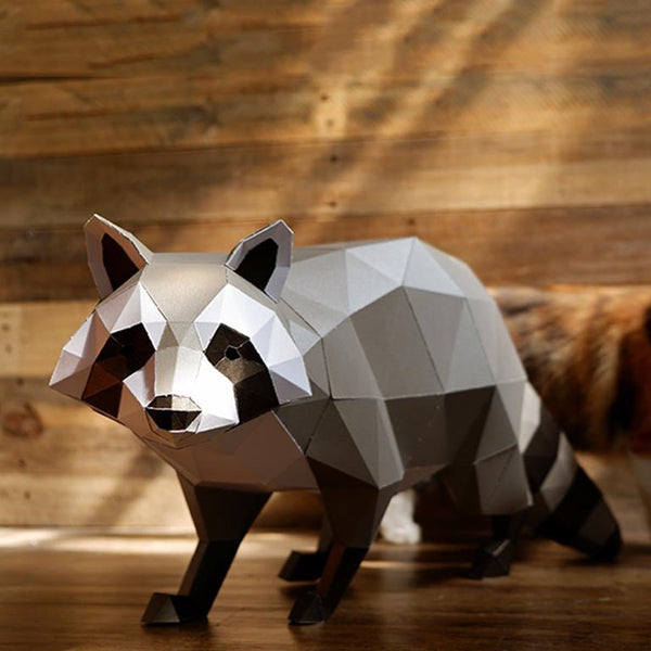 Papercraft World 3D Raccoon DIY Papercraft