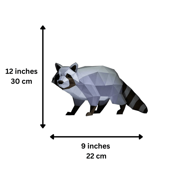 Papercraft World 3D Raccoon DIY Papercraft