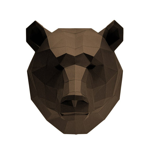 Papercraft World Bear Head Wall Decor & Mount