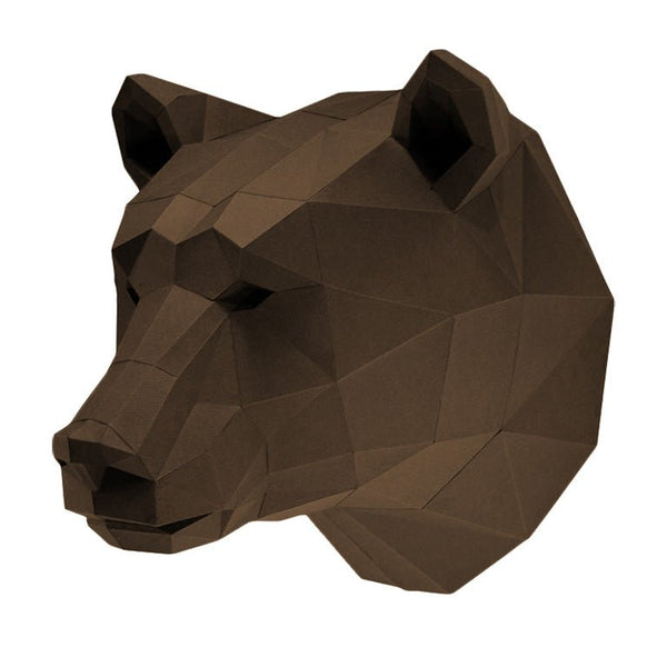 Papercraft World Bear Head Wall Decor & Mount